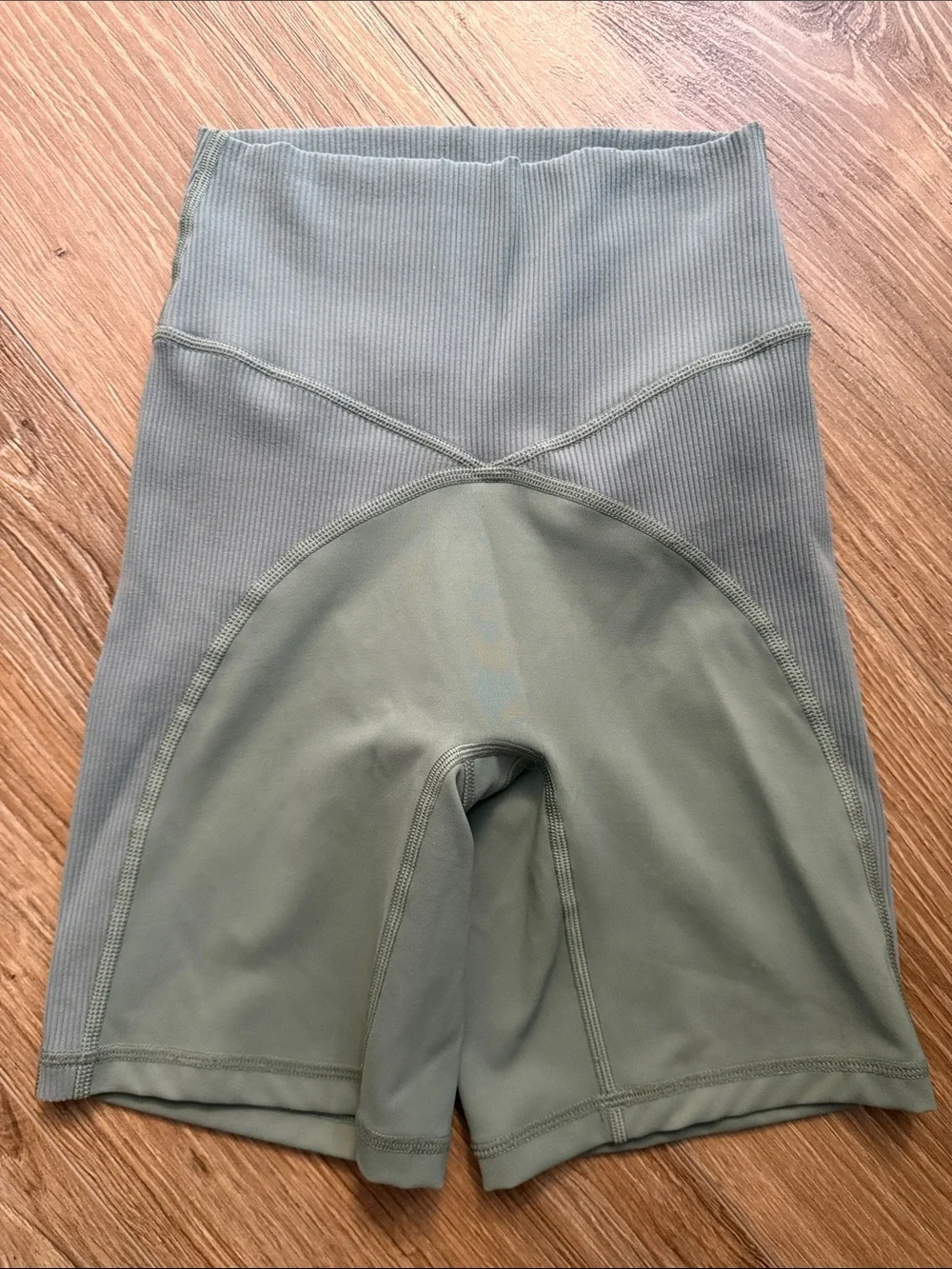 Offline Aerie Olive Green High-Rise Bike Shorts